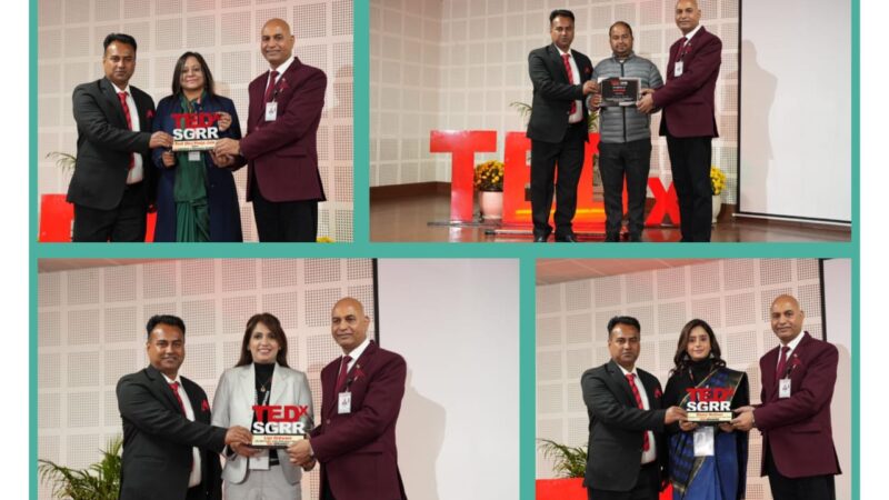 SGRRU के टेडेक्स कार्यक्रम में युवाओं की क्षमता निखारने पर दिया बल
