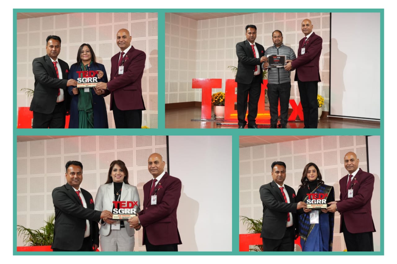 SGRRU के टेडेक्स कार्यक्रम में युवाओं की क्षमता निखारने पर दिया बल
