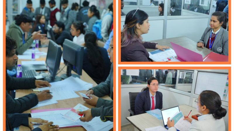 सलेक्शन:SGRRU मे लगा रोजगार मेला,बड़ी कम्पनी के एम्प्लॉय बने छात्र