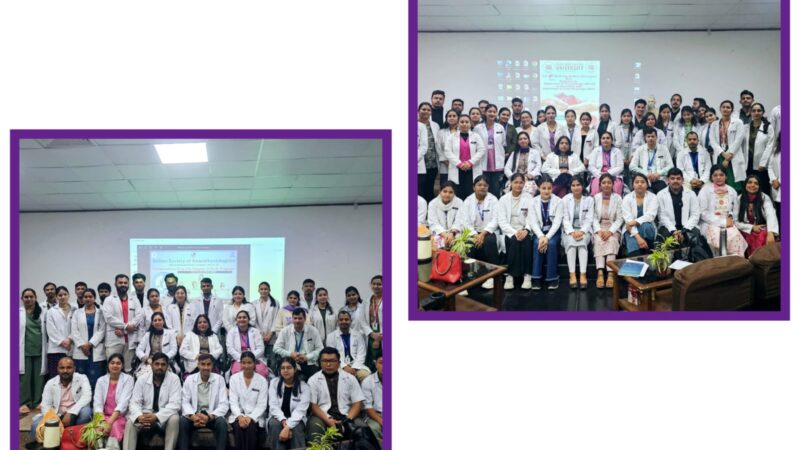 SGRRU:महंत इन्दिरेश अस्पताल मे छात्रों ने जीवन रक्षक कौशल से जुड़े उपकरणों की जानकारी हासिल की