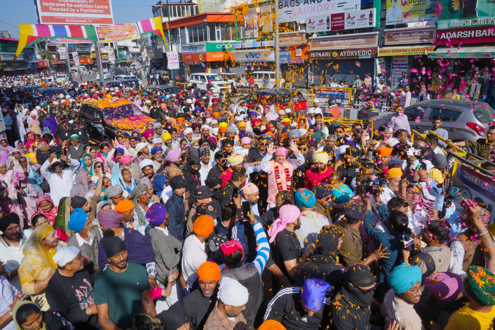 भावुक:देहरादून वासियों के अतिथि सत्कार से संगतें हुई भाव विभोर:महंत देवेन्द्र दास महाराज