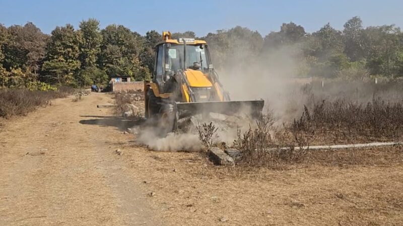 “रानीपोखरी–थानों में अवैध प्लॉटिंग पर कहर, एमडीडीए ने दिखाई सख्ती”