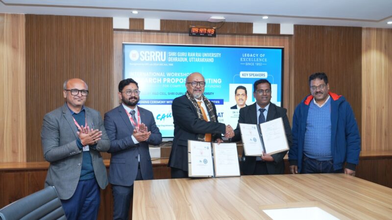 एसजीआरआर विश्वविद्यालय बना वैश्विक शोध सहयोग का केंद्र, क्यूएस टॉप-50 विवि से करार