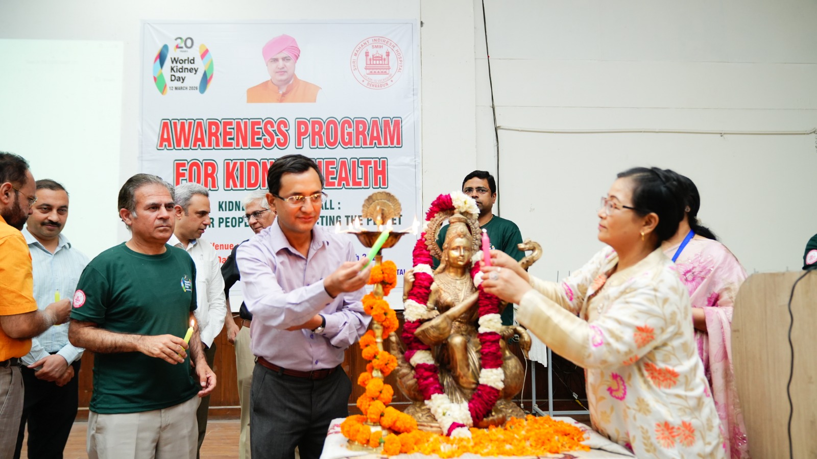 श्री महंत इन्दिरेश अस्पताल से निकली किडनी जागरूकता रैली, डॉक्टरों ने दिया स्वास्थ्य का संदेश