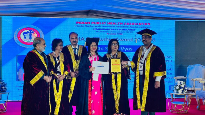 सामुदायिक चिकित्सा में हिम्स का बढ़ता बौद्धिक प्रभाव, डॉ. शैली व्यास राष्ट्रीय मंच पर सम्मानित