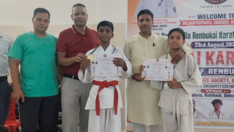 9वीं नॉर्थ इंडिया कराटे प्रतियोगिता में ऋषिकेश टीम बनी चैंपियन, नेगी ने बढ़ाया खिलाड़ियों का हौसला